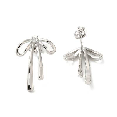 Brass with Cubic Zirconia Stud Earrings for Women