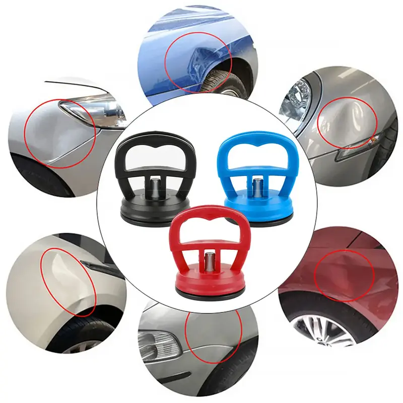 3Pcs Car Dent Puller Car Dent Remover Tool Reusable Mini Suction Cup Dent Puller Handle Lifter Auto Dent Repair Tool Portable...