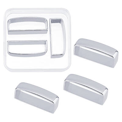 GORGECRAFT 3PCS Belt Buckle Loop Replacement Alloy Leather Belt Hardware Belts Loop Keeper for 38-39mm Belts Buckle Accessori...