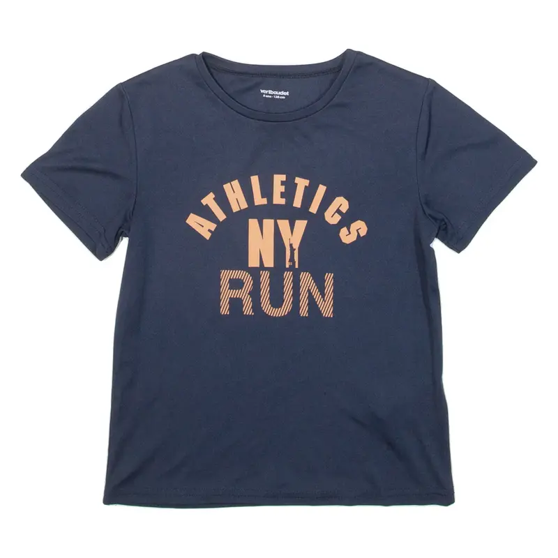Athletes Ny Run Boys T-Shirt Blue 8Y