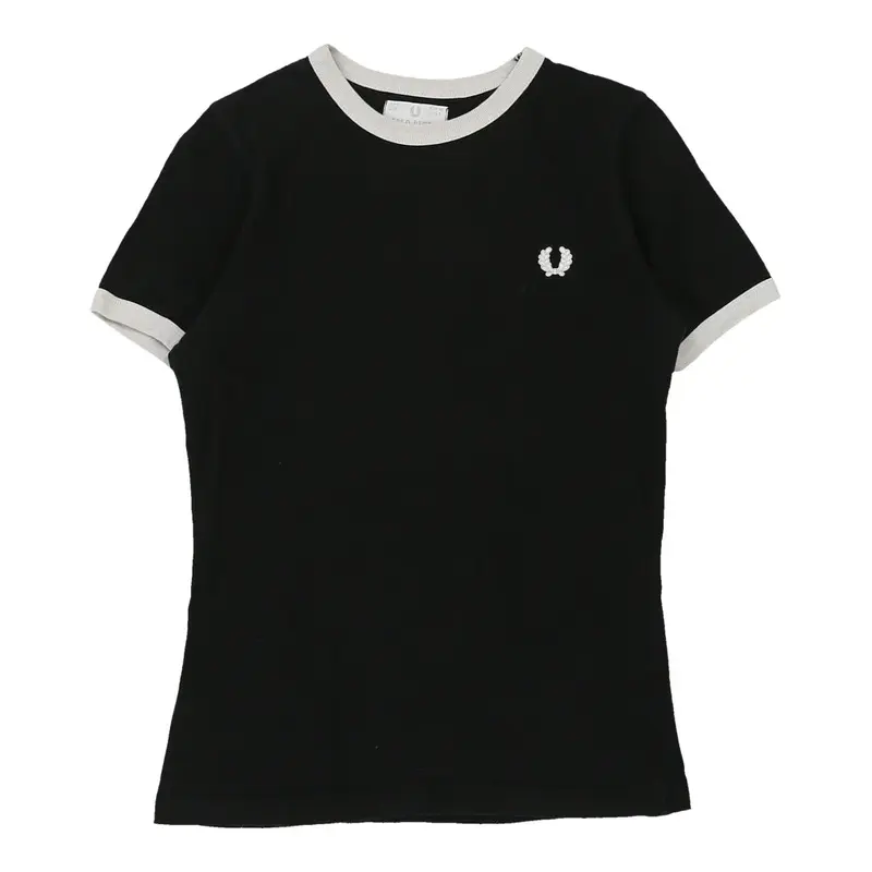 Fred Perry T-Shirt - Small Black Cotton