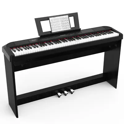 Garvee Beginner Digital Piano 88 Key Full Size Weighted Keyboard, Portable Electric Piano,Home Digital Pianos with Sustain Pe...
