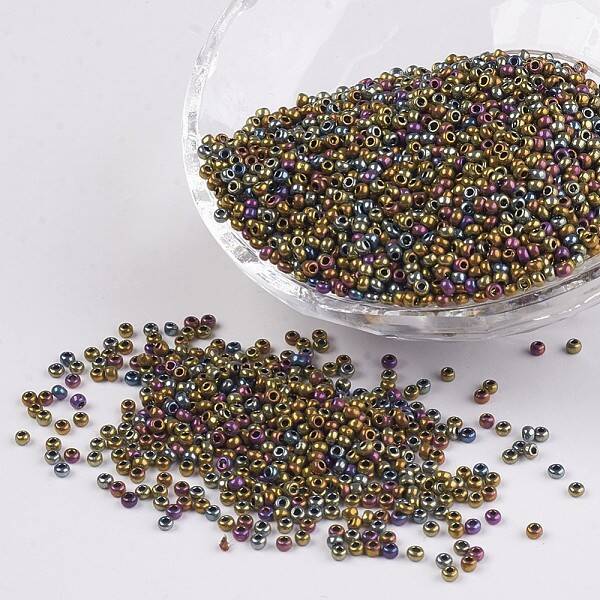 12/0 Grade A Round Glass Seed Beads