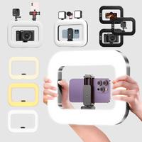 Portable Selfie LED Light with Tripod, Modern Handheld Stabilizer with Ring Light, Photographic Equipment, Soft Fill Light fo...