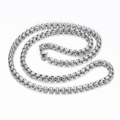 Non-Tarnish 304 Stainless Steel Box Chain Necklaces