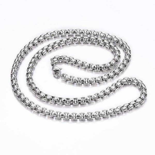 Non-Tarnish 304 Stainless Steel Box Chain Necklaces
