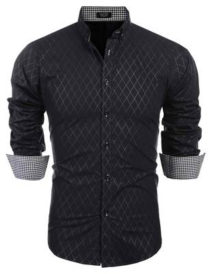 Business Dress Shirt (US Only), Black / L