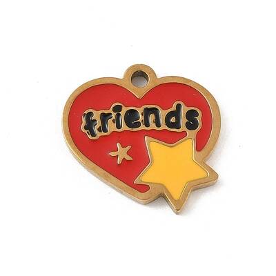 304 Stainless Steel Enamel Charms