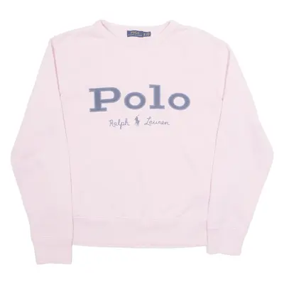 POLO RALPH LAUREN Womens Sweatshirt Pink XS