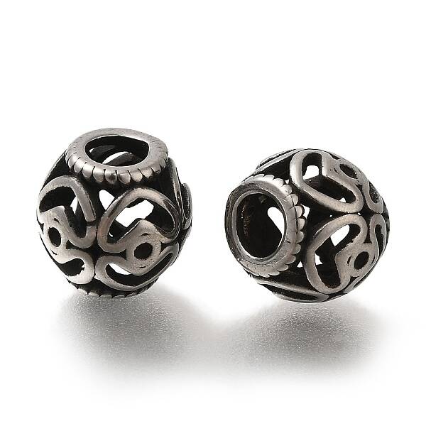 304 Stainless Steel European Beads
