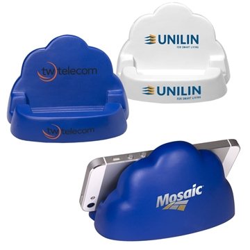100 Custom Cloud Shape Phone Stand Stress Ball - Multi-Purpose