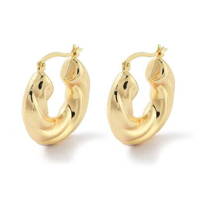 Brass Hoop Earrings
