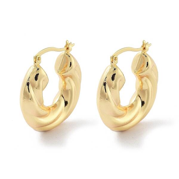 Brass Hoop Earrings