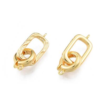 Brass Fold Over Clasps