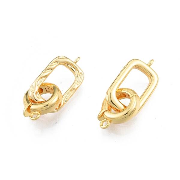 Brass Fold Over Clasps