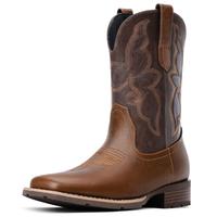 Cowboy Boots for Men – Classic Western Square Toe Pull-On Boots with Embroidered Design christmas gift Footwear Walking Sho...