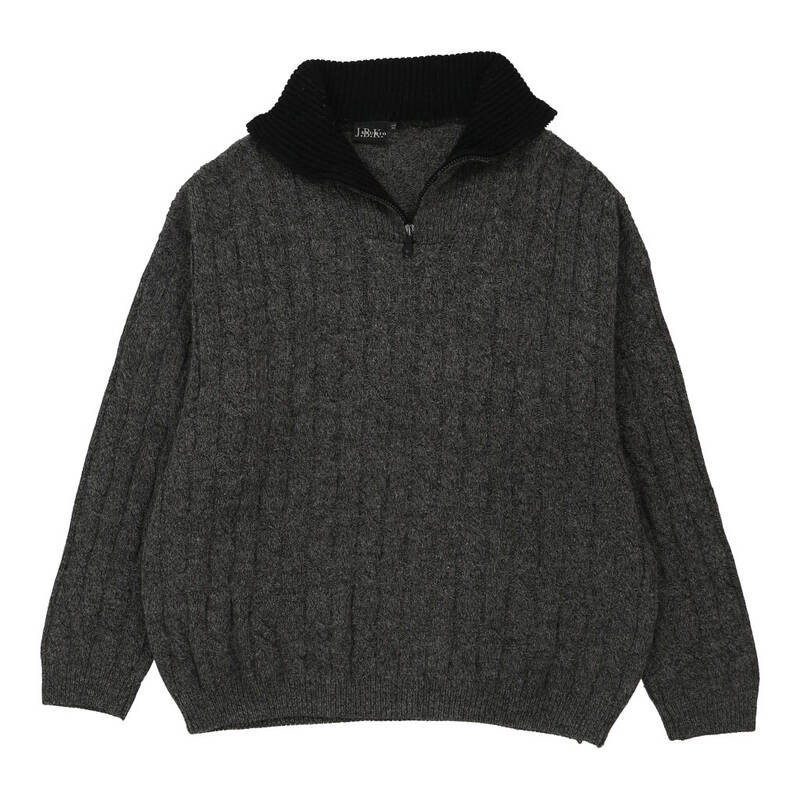 J.B.K. Studio 1/4 Zip - XL Grey Acrylic