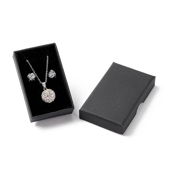 Paper with Sponge Mat Necklace Boxes