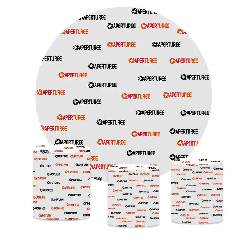 Custom Photo And Text Microfiber Cloth Round Backdrop Kit - Aperturee