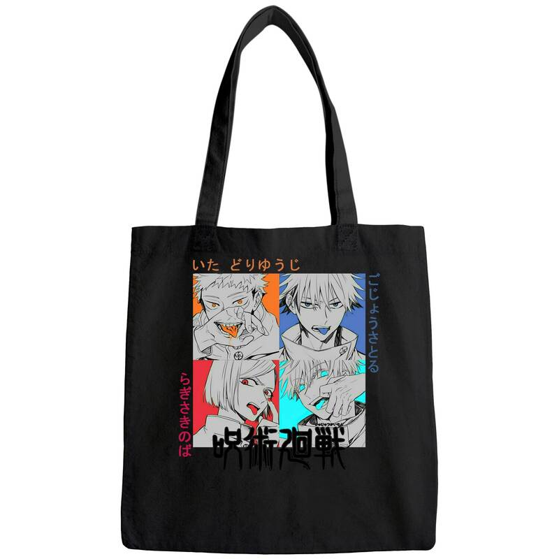 Jujutsu Kaisen Figure Tattoo Anime Graphic Tote Bag