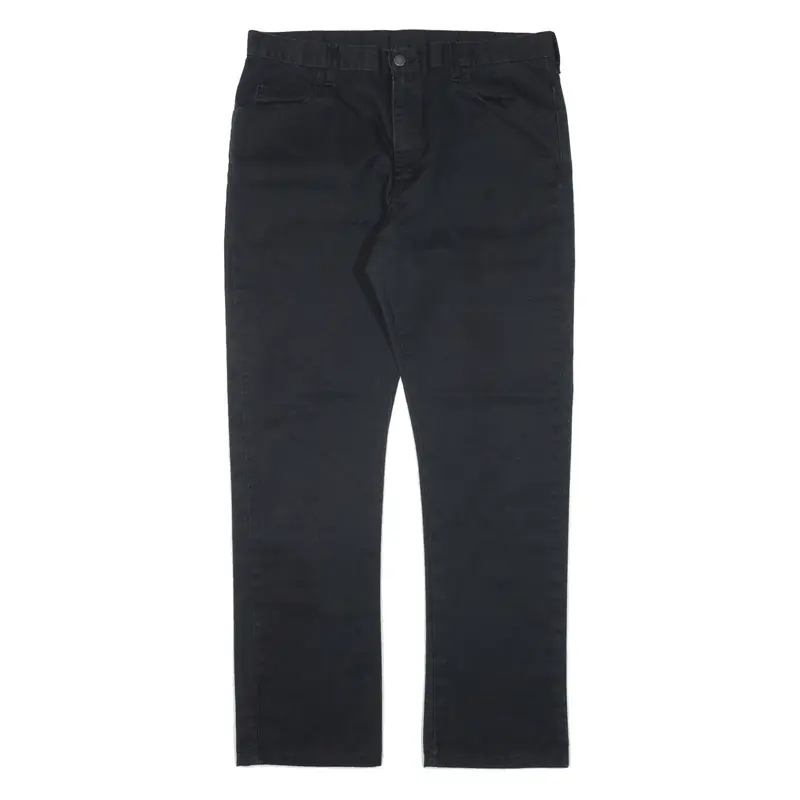 DICKIES Workwear Trousers Black Slim Straight Mens W36 L32