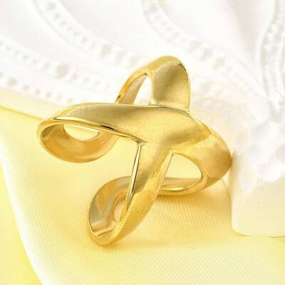 304 Stainless Steel Adjustable Cuff Rings for Women