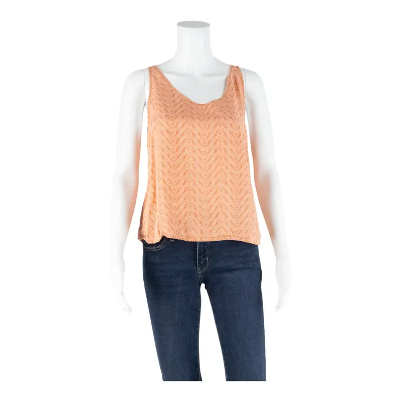 PATAGONIA Womens Printed Vest Orange Sleeveless Spotted S