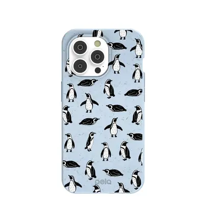 Powder Blue Waddles iPhone 14 Pro Case