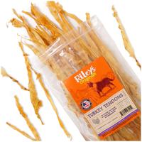 Riley's Turkey Tendons - Dehydrated Dog Treats - Made in USA - Single Ingredient - 4 oz