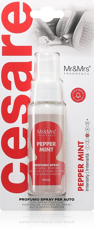 Mr & Mrs Fragrance Cesare Peppermint Car Air Freshener 50ml