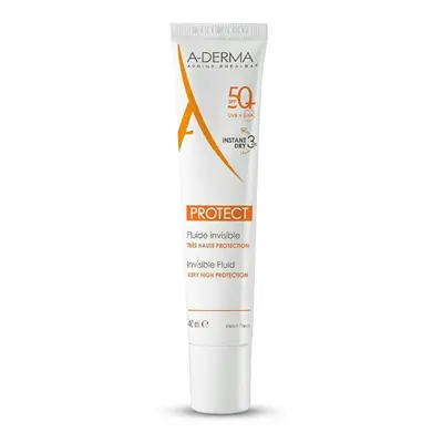 A-derma Protective Fluid for Combination and Oily Skin SPF50+ Protect (Invisible Fluid) 40 ml