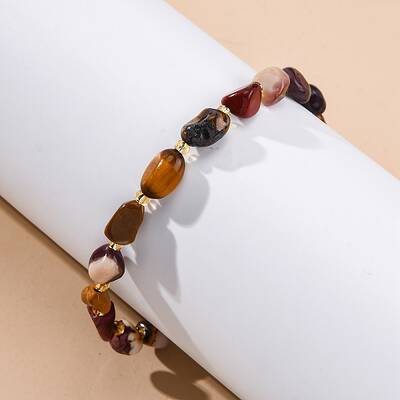 Natural Mookaite Beaded Bracelets for Women