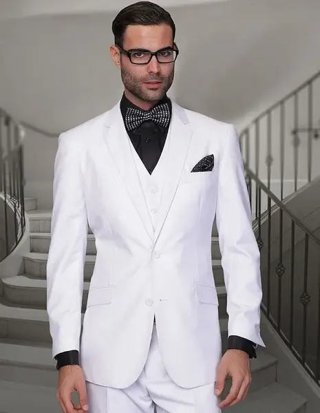 Men's Wool 3-Piece Suit Extra Long 100% Wool Statement