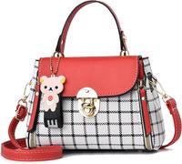 Xiaoyu Small Purses and Handbags for Women Fashion Teenage Girls Crossbody Bag Lightweight Shoulder Bag Plaid Pattern Satchel