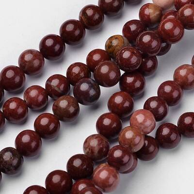 Natural Red Jasper Beads Strands