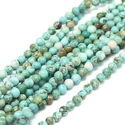 Natural Howlite Beads Strands