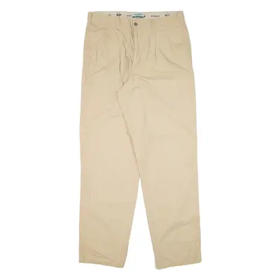 DOCKERS Mens Trousers Beige Regular Straight W36 L34