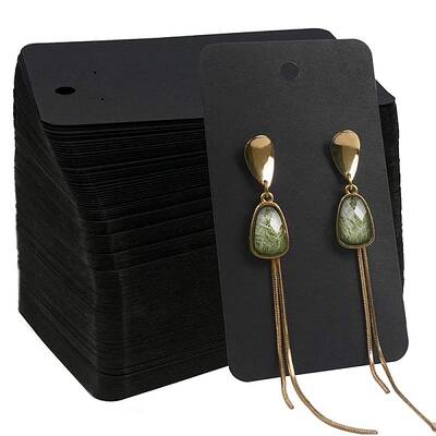 Paper Single Earring Display Cards with Hanging Hole