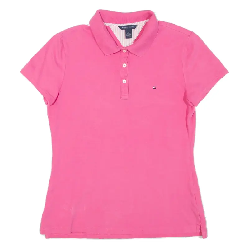 TOMMY HILFIGER Womens Polo Shirt Pink M