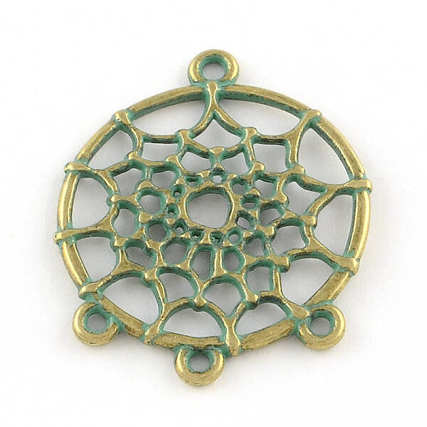 Zinc Alloy Flat Round Chandelier Component Links