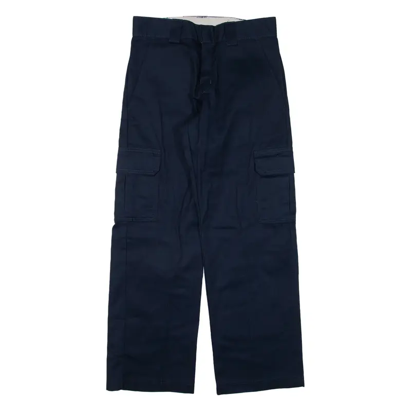 DICKIES Cargo Workwear Mens Trousers Blue Relaxed Straight W30 L30