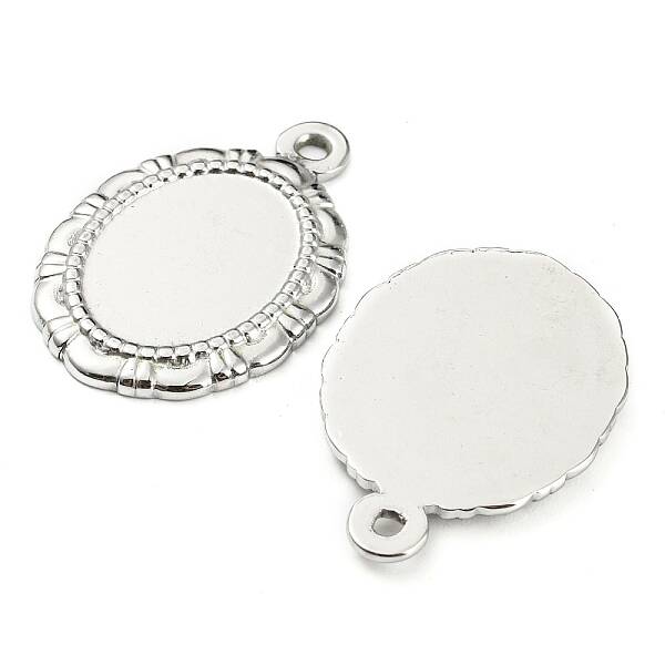 Non-Tarnish 304 Stainless Steel Pendant Cabochon Settings