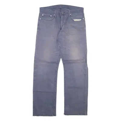 LEVI'S 514 Jeans Mens Grey Regular Straight W34 L32