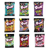 Trolli Gummy Candy Sour Bright Mix and Match 4.2 oz Bags Eggs Crawlers Strawberry Puffs Peachy Fruit Punch Sour Candy Bonbon ...