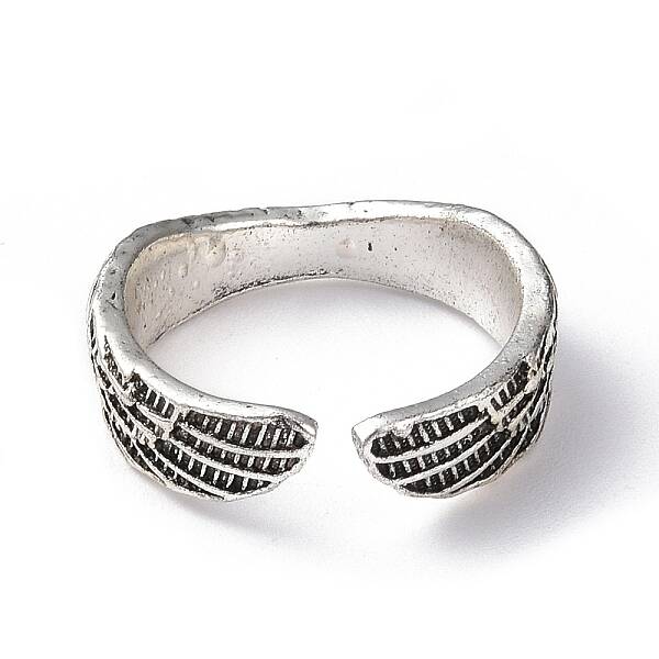 Alloy Wing Open Cuff Ring for Women