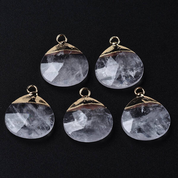 Natural Quartz Crystal Pendants