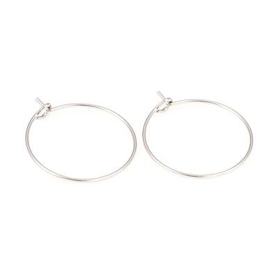 316L Surgical Stainless Steel Hoop Earring Findings
