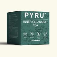 Pyru Inner Cleansing Tea – Chinese Herbal Cooling Tea with Lotus Leaf, Goji & Orange Peel | Caffeine-Free Summer Herbal Dri...