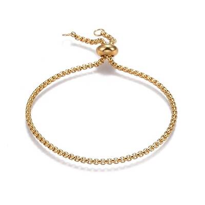 Adjustable 304 Stainless Steel Slider Bracelets