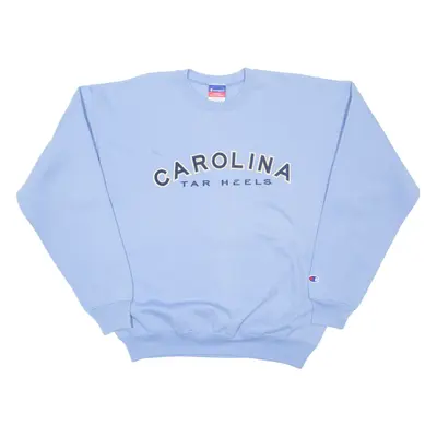 CHAMPION North Carolina Tar Heels Basketball Mens Sweatshirt Blue USA L